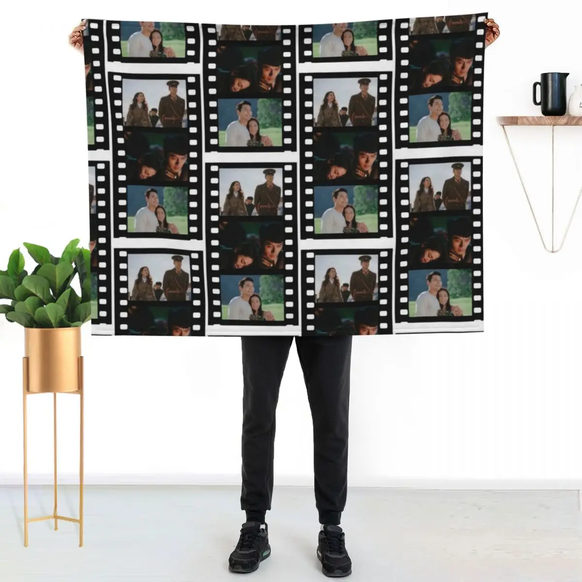 Crash Landing On You on film Throw Blanket Picnic Kid'S anime Personalized Gift Blankets