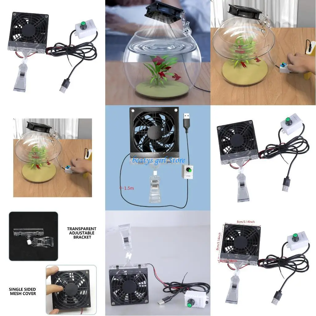 

C7AB FISH Охлаждающий вентилятор FISH Охлаждающий вентилятор Вентилятор Вентилятор Аквариум охлаждающий вентилятор водяной