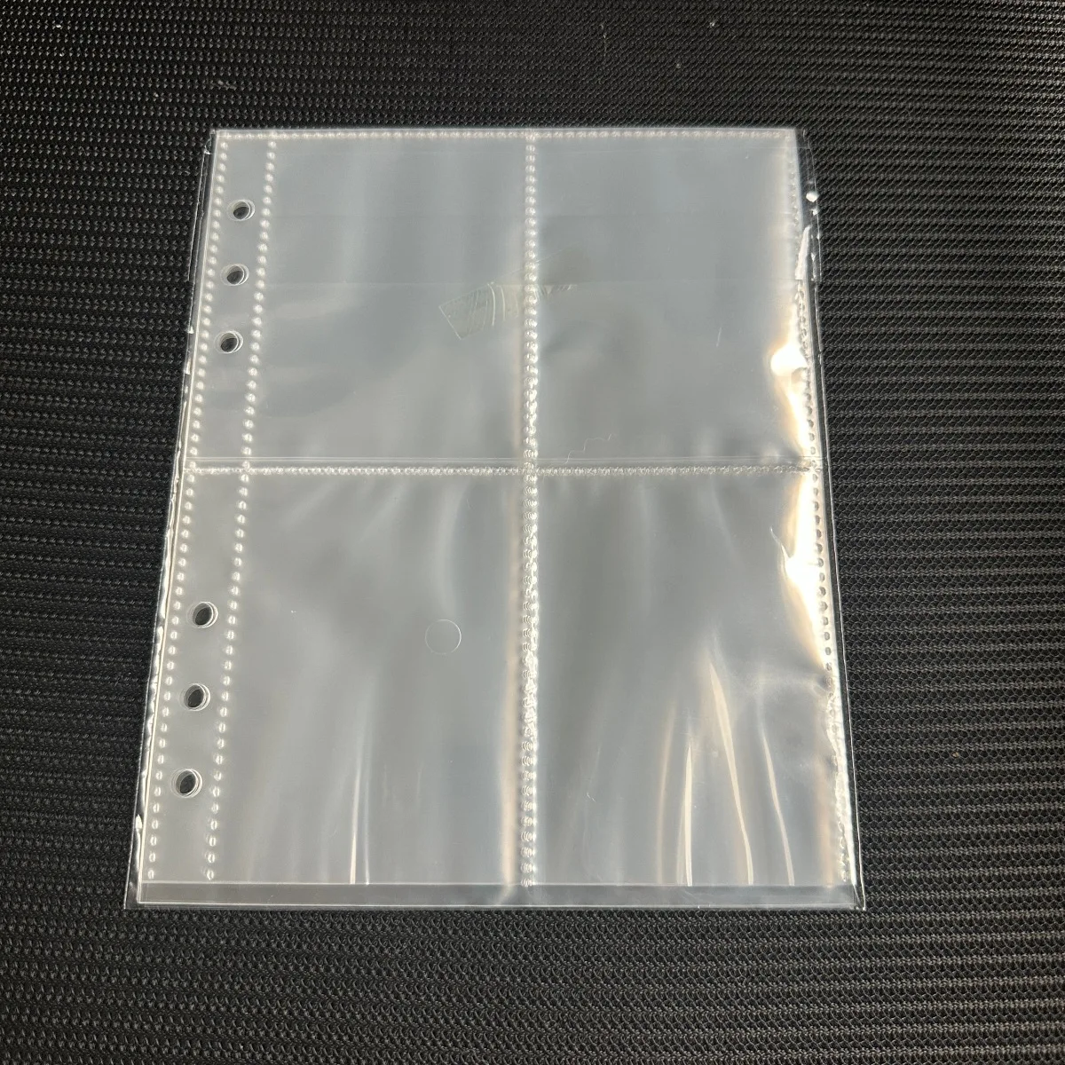 A5 Album Binder Pages 4 Pocket Double-Sided Trading Card Page Protector Ultra-Clear Sleeve Sheets for Game Cards Photocard