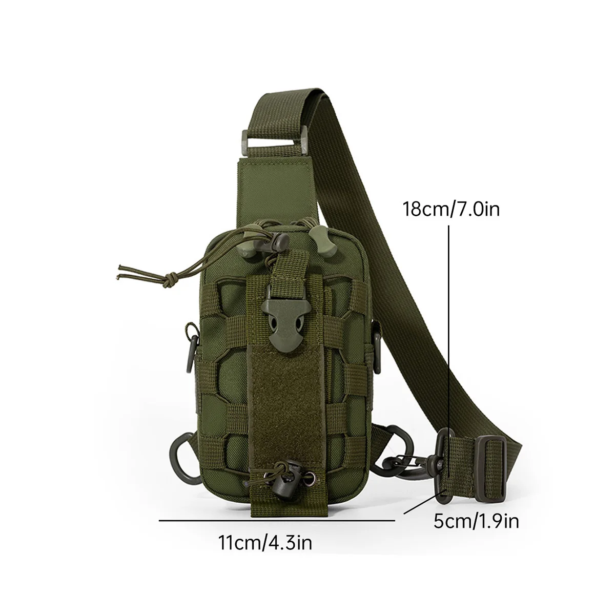 Bolsa para Garrafa de Água, Bolsa Transversal para Garrafa de Água, Capa Protetora Multifuncional para Copo, Bolsa de Peito Profissional para Camping e Atividades ao Ar Livre