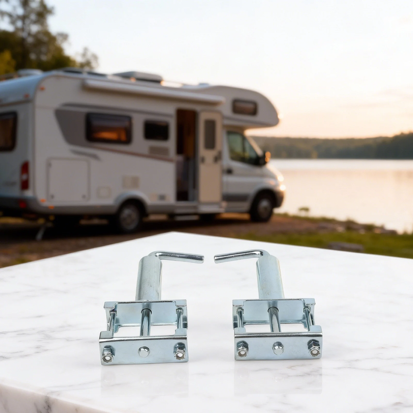 Quick Release Pull Pins for RV Fifth Wheel Landing Gear Jack Clamps Easy Install Alloy Steel Zinc Plated Rust Resistant