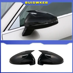 For Audi A4 A5 B9 Side Mirror Caps (Black Look) 2017 2018 2019 2020 2021 2022 S4 S5 RS5 allroad Quattro replace Covers ABT style