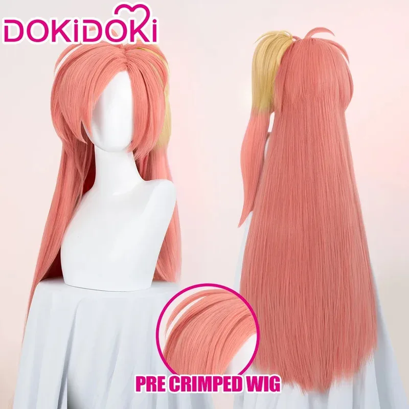 IN STOCK Vaggie Cherry Lillth Wig Anime DokiDoki 100cm Long Hair Lillth Cosplay Pre Crimped Wig Cap