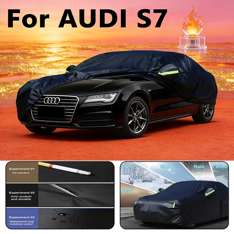 

Full Car Cover for AUDI S7 Outdoor Use - Waterproof Snowproof Sunshade, Winter & Summer Auto Protection Accessories