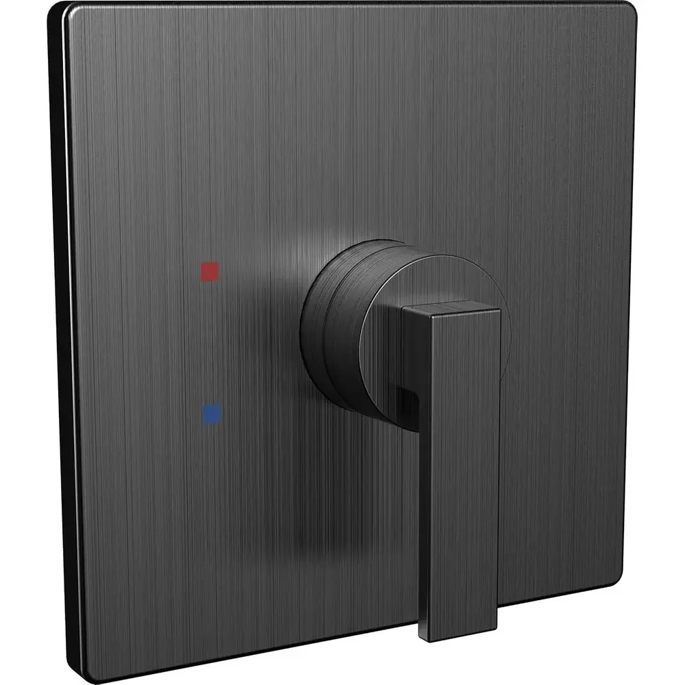 Matte Black Shower Trim Kit with Lura Technology