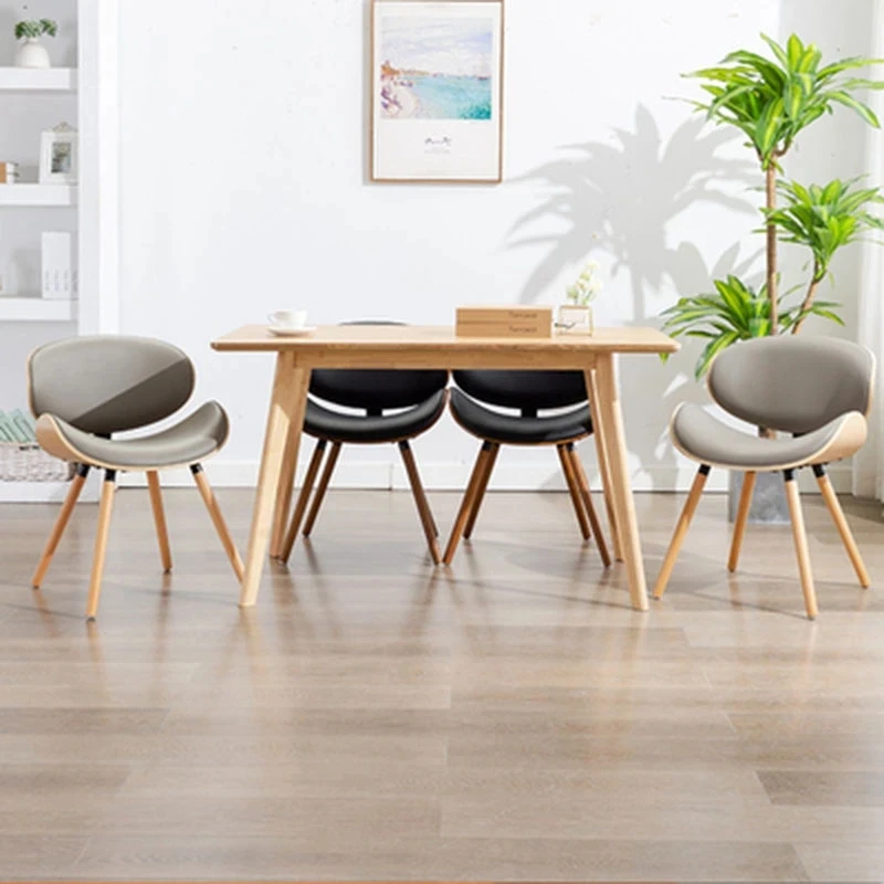 Chaises de salle à manger et de jardin en cuir et bois, mobilier moderne pour mariage, salon, maquillage, nouveauté