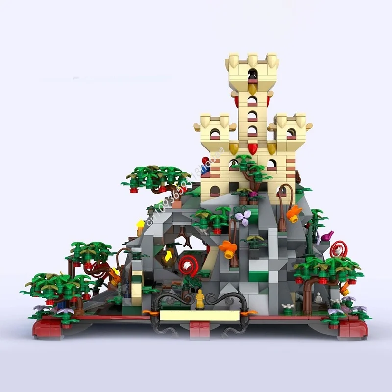 1473 pièces MOC Mini CASTLE ROCK 1 THE CAVE Modèle de blocs de construction Architecture Cadeau de Noël DIY Idée créative Jouets Éducation Brique