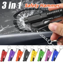 Safety Hammer with Rescue Whistle, Car Escape Tool,2-in-1 Window Breaker Seatbelt Cutter, Compact Emergency Escape Tool for Car