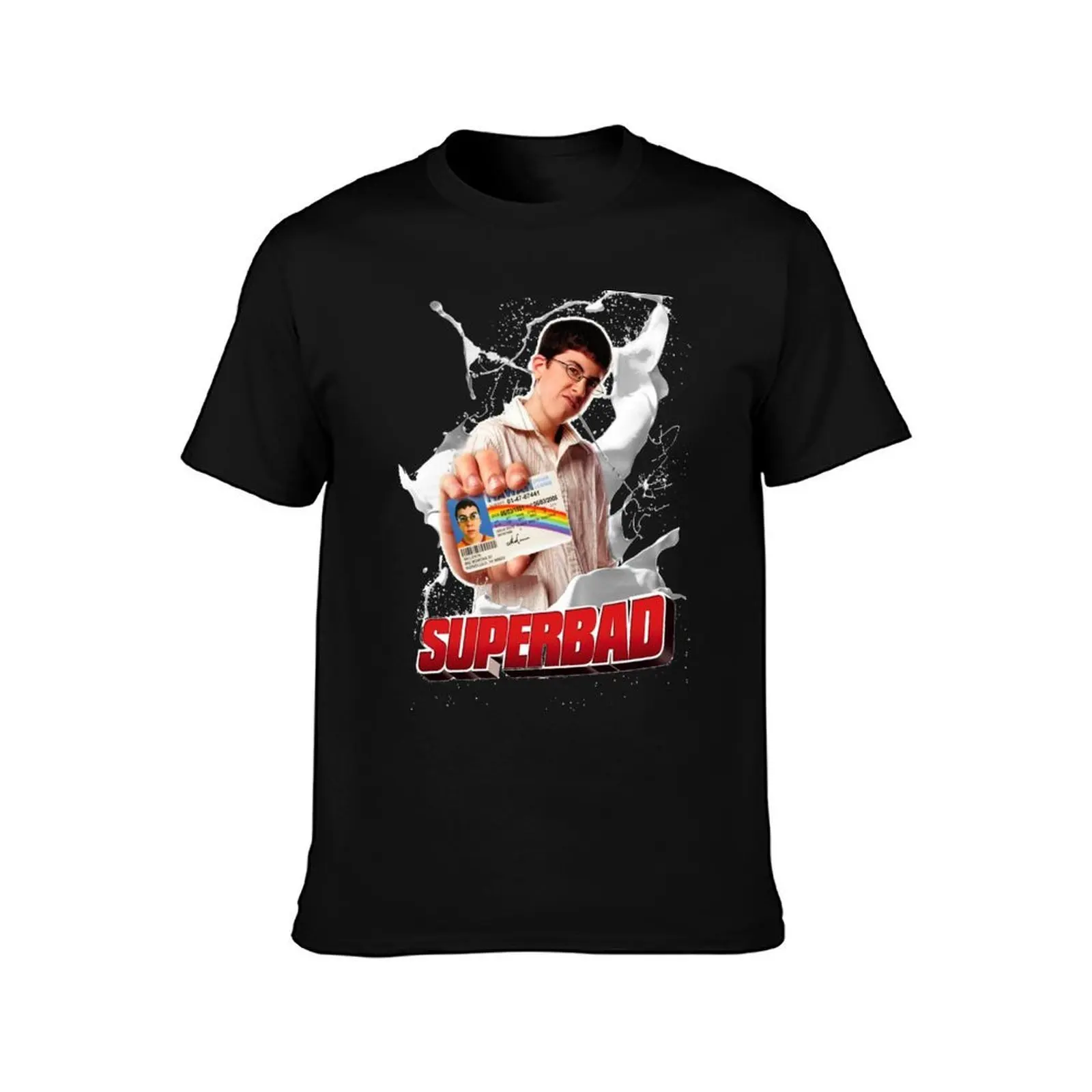 McLovin and is Fake ID T-Shirt Basic Solid Color Short Sleeve T-Shirt