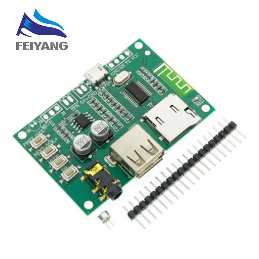 BT201 Dual Mode 5.0 Bluetooth Lossless Audio Power Amplifier Board Module Tf Card U Disk Ble Spp Serial Port Transparent Trans