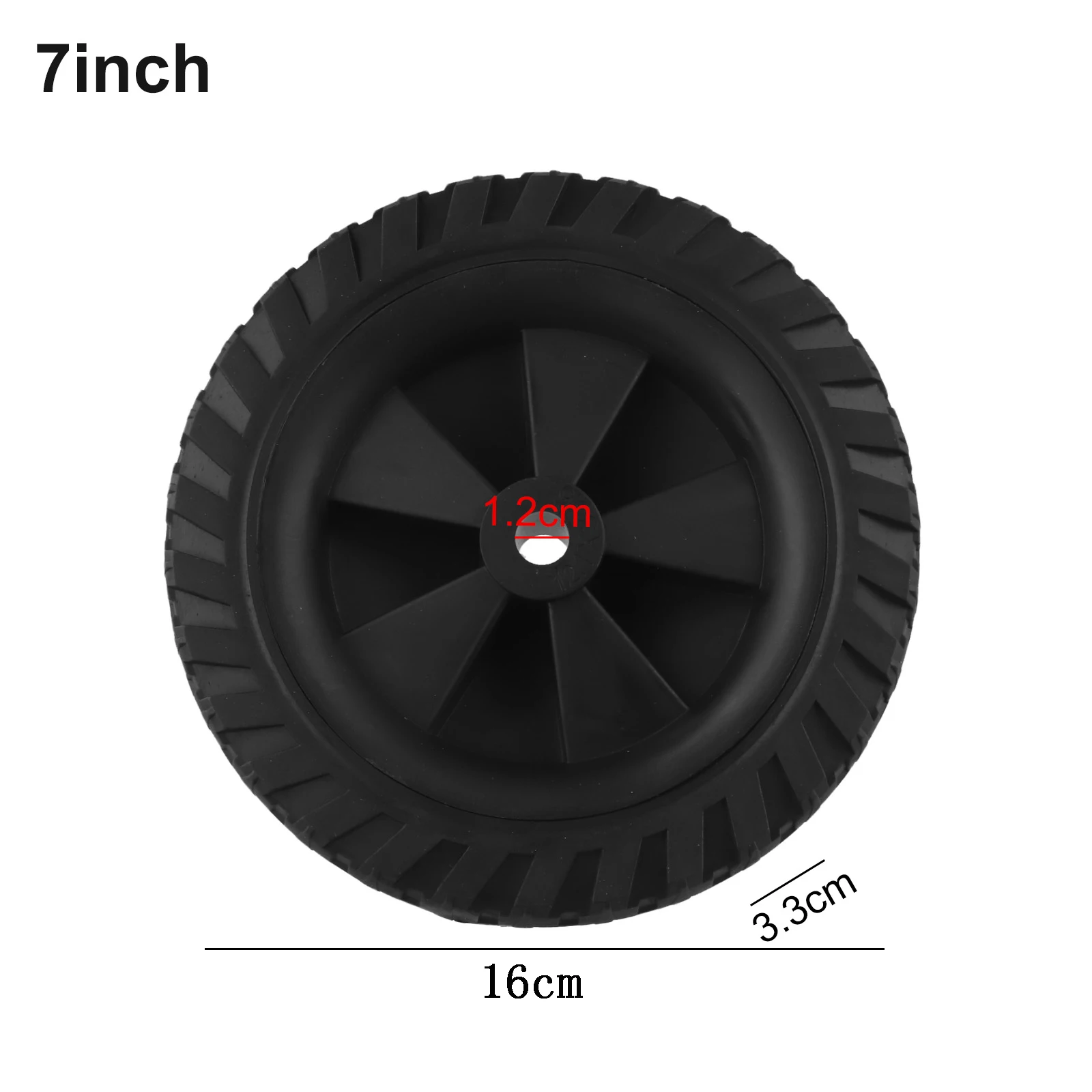 7inch Air Compressor Wheels Replacement Parts Shock Absorption Non-Slip Silent For Air Pumps Air Compressor Accessories