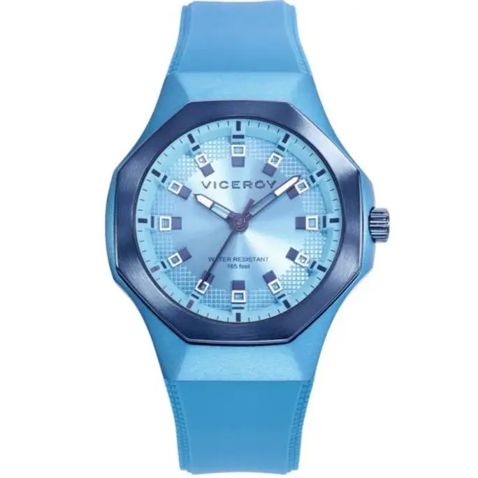 VICEROY blue aluminum 401232-37 women's watch, casual, silicone strap, 50M waterproof, 38mm, Cuazo movement, 3 years warranty.