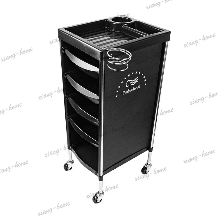 Factory Direct Italian Style Storable Trolley Originality Barber Shop Multifunctional Trolley Modern Nail Salon Furniture Skjuta