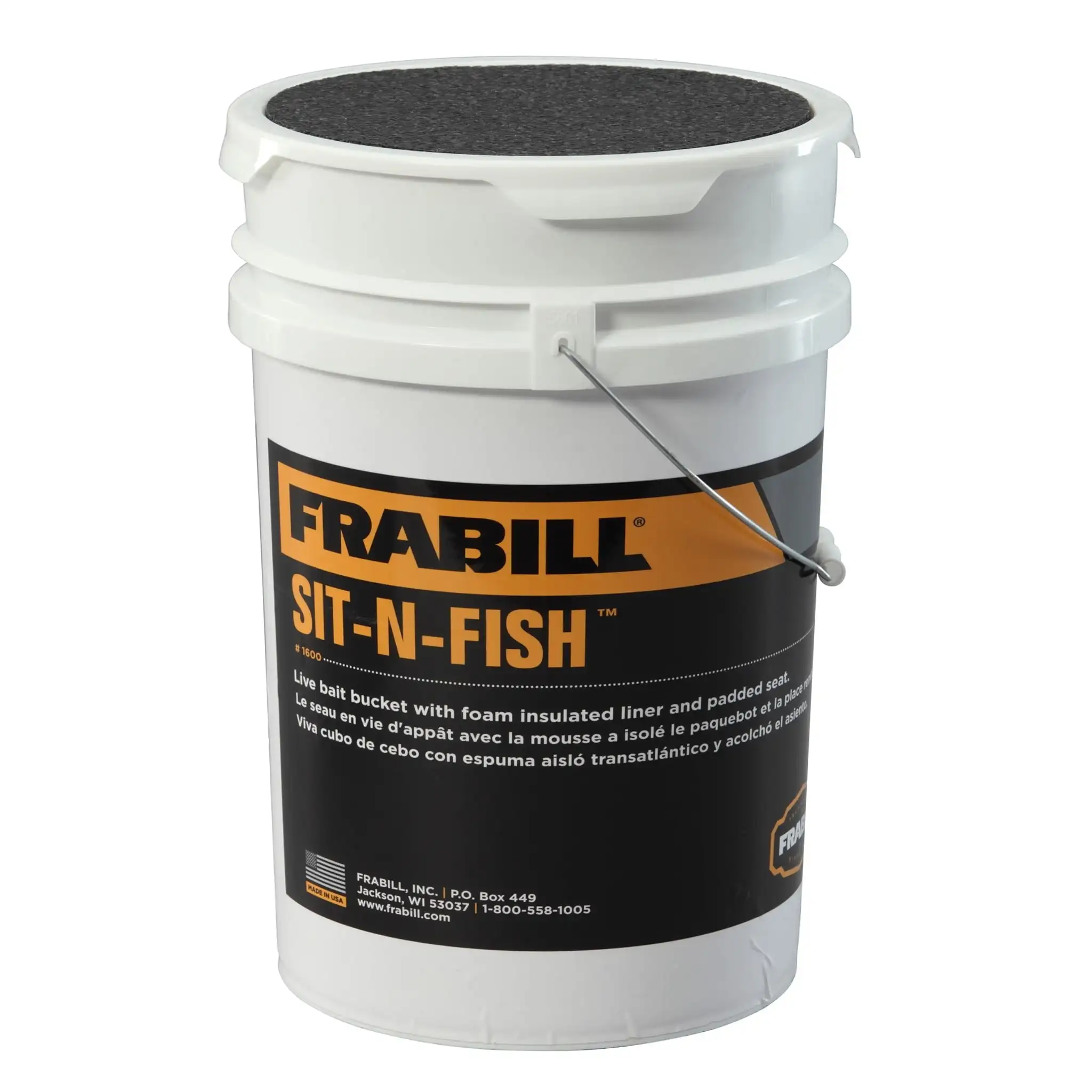

Sit-N-Fish, 1600 Insulated Fishing Tackle Boxes & Bait Storage, 6 Gallon