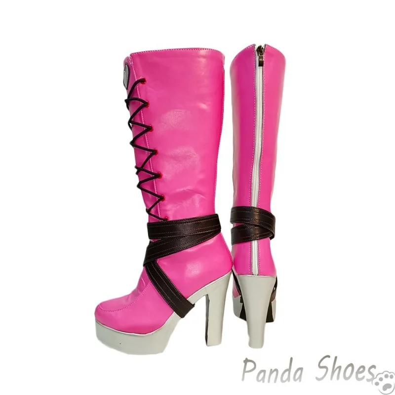 Monster High Draculaura Cosplay Shoes Anime Game Cos Long Boots Comic Cosplay Costume Prop Shoes for Con Halloween Party