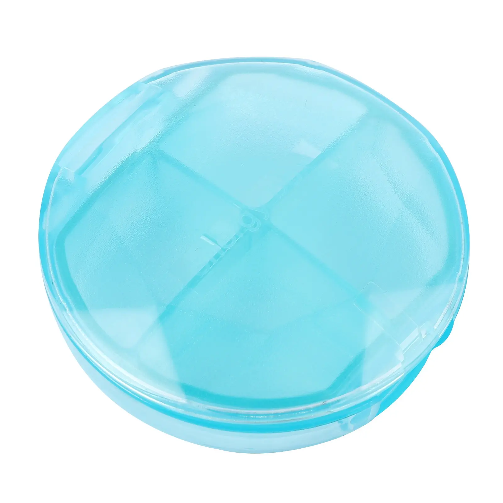 

1Pcs Portable Medicine Organizer Pill Box 4 Compartments Mini Storage Case Travel Holder Sealing Cover Easy Open Small Size