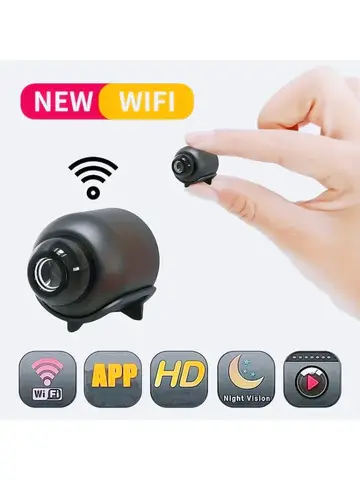 1080P HD Mini WiFi Camera Indoor Safety Security Surveillance Baby Monitor Night Vision Camcorder IP Cam Audio Video Recorder