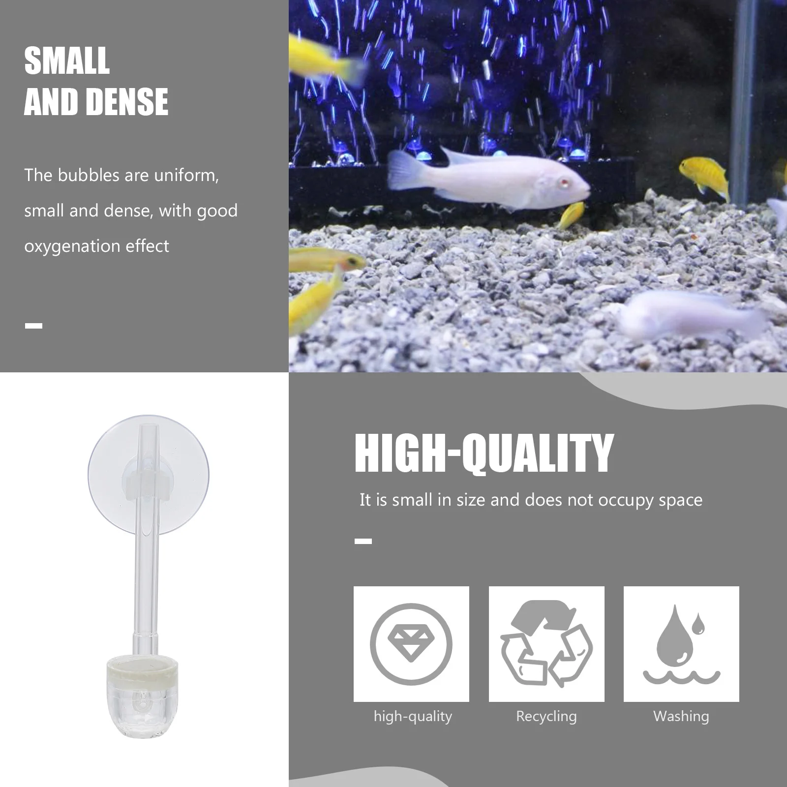

1Set Fish Tank Bubbler Stone Air for Aquarium Oxygen Diffuser Bubble Maker Shrimp Tank Stone Hydroponic System