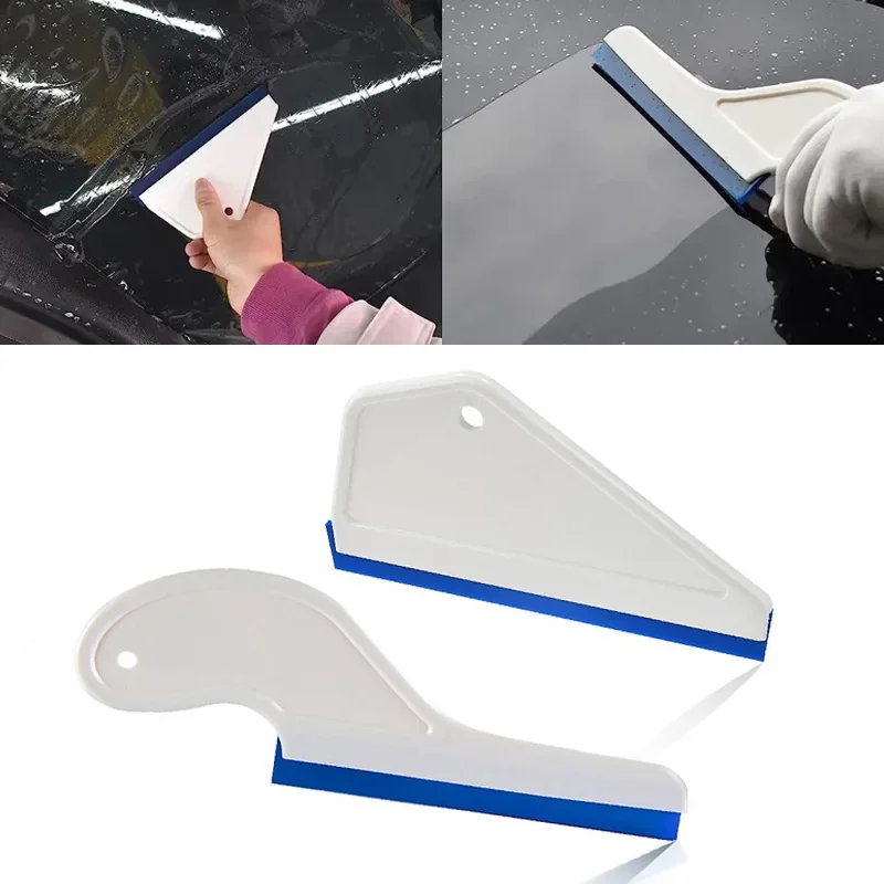 Car Window Scraper Wiper Swiper Auto Car Film Install Tool Silicone Squeegee Glass Home Cleaning Tool Accessories