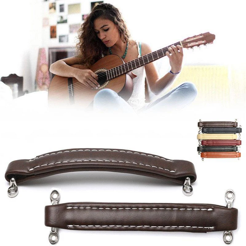 

Vintage Style Leather Guitar Amplifier Handle With Screws, Used For Guitar Amplifier, Speaker, Gear Handle, Instrument