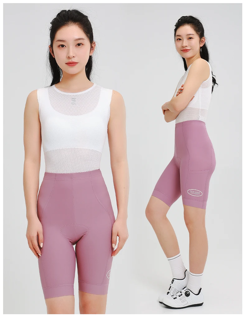 INBIKE Neue Sommer-Radlerhose für Damen, gepolsterte MTB-Fahrradhose mit Taschen, Radsport-Shorts für Frauen – Detail 12