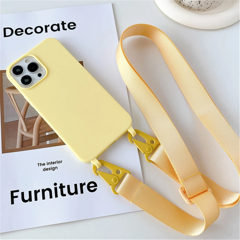Umhängekette Lanyard Matt Silikonhülle für iPhone 18 Pro Max 17 16 15 14 11 12 13 XR X XS 8 Plus Stoßfeste Hülle – Detail 14