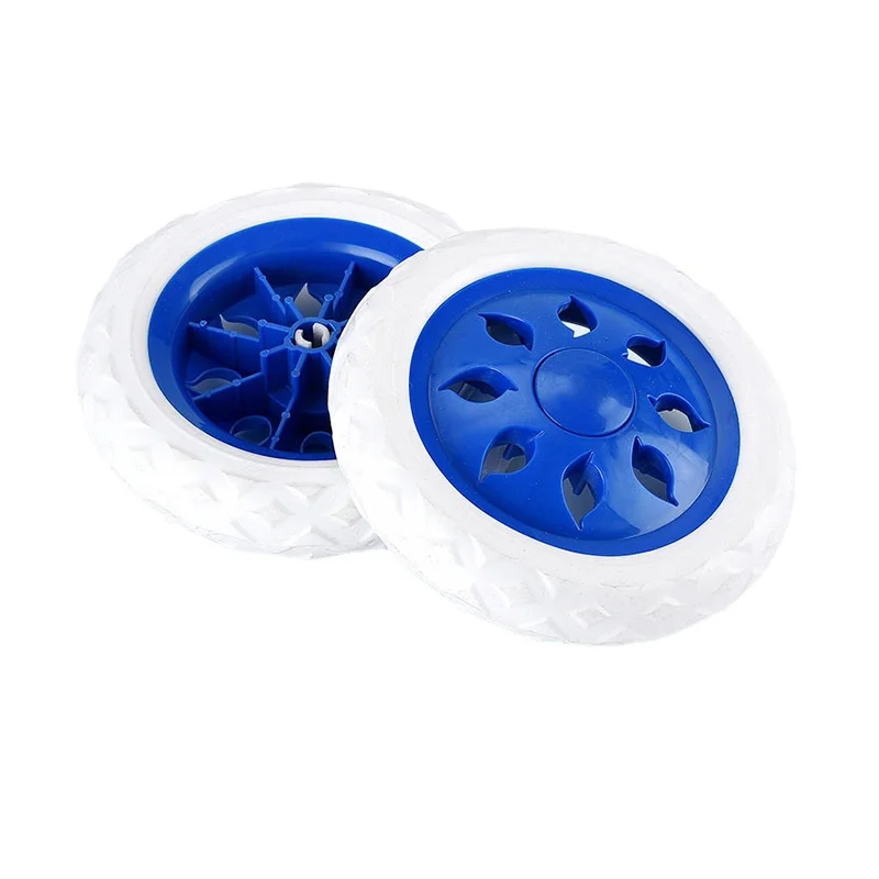 2pcs Shopping Cart 16cm Wheels for Shopping Cart and Trolley Dolly DIY Part Accessories Black Blue Red