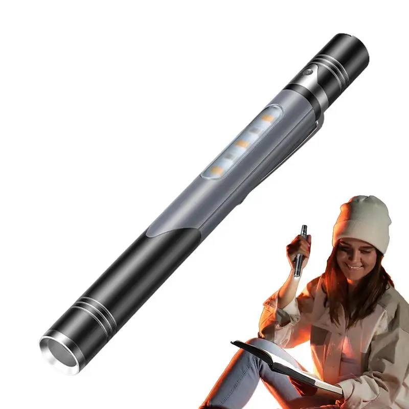 Compact Flashlight Rechargeable Handheld Light 4 Lighting Modes Portable Flashlight For Camping Work Repair Outdoor