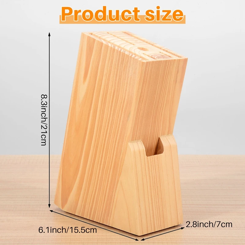 주방 목재 나이프 거치대 대나무 나이프 블록 스탠드 보관 선반 랙 보관함, 정리함 주방 도구 액세서리