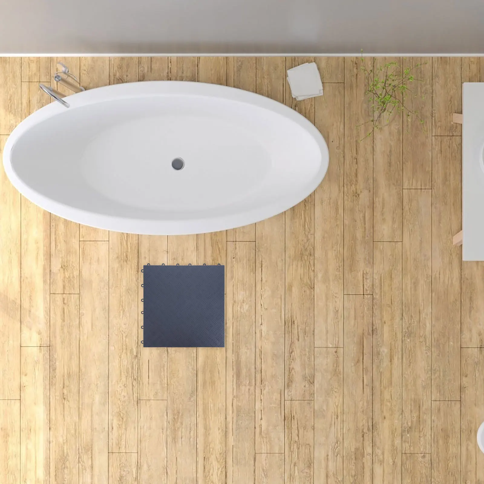 Engrossado intertravamento antiderrapante telhas de piso de garagem painel de grade de plástico durável para casa ginásio ao ar livre deck resistente a manchas de óleo