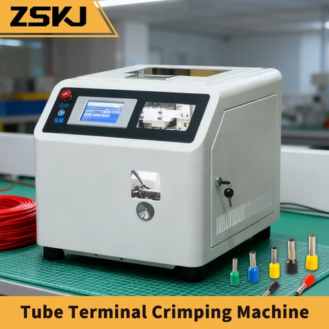 0,5-16 m ㎡   Automatyczne urządzenie do zaciskania końcówek rurowych, zaciskarka do kabli, maszyna do zaciskania końcówek, ściągacz izolacji z kabli.