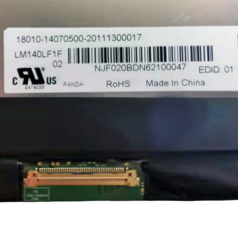 LM140LF1F01 LM140LF1F02 M140NVF7 R0 120 HZ Gaming Laptop Screen For Lenovo Xiaoxin Air 14 2020 IPS 40 Pins LCD Display Panel