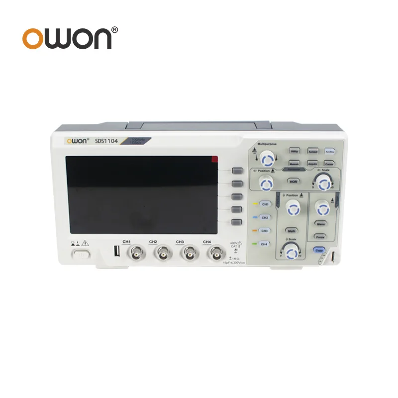 Owon SDS1022 SDS1102 SDS1202 SDS1104 1GS/s 100MHz 200MHz Bandwidth Digital Oscilloscope 2CH 4CH 7-inch Storage Oscilloscope