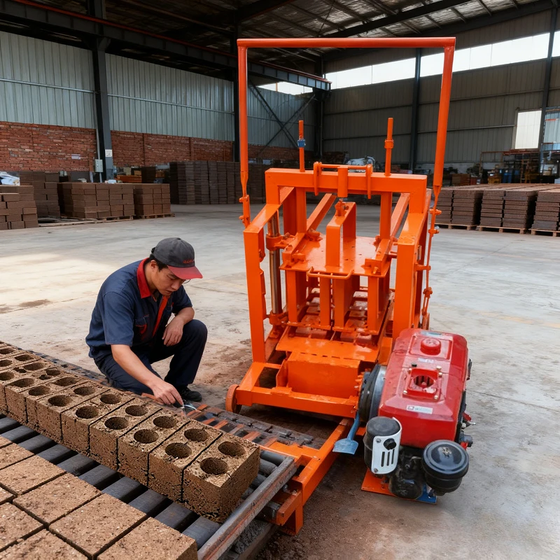 Hollow block brick making machine/concrete block making machine/Small Mobile Cement Brick Making Machine Customized