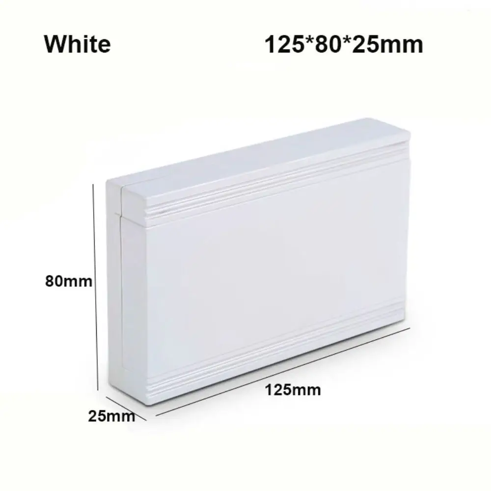 Waterproof Project Enclosure Boxes ABS Plastic White Black Storage Case 9 Styles Housing Instrument Case Electronic Supplies