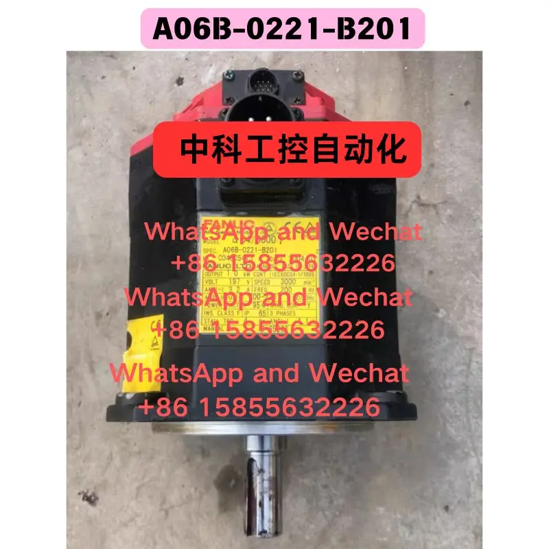 

Used A06B-0221-B201 electrical machinery Functional test OK Fast Shipping