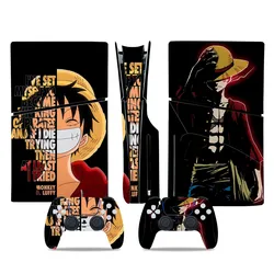 Anime Luffy PS5 Slim Disc Skin Sticker Decal Cover for Console and Controllers PS5 Slim Disk Skin Vinyl