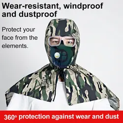 Full Protective Welding Hood Washable Breathable Welding Neck Cover Flame-Retardant Protective Welding Cap for Welder