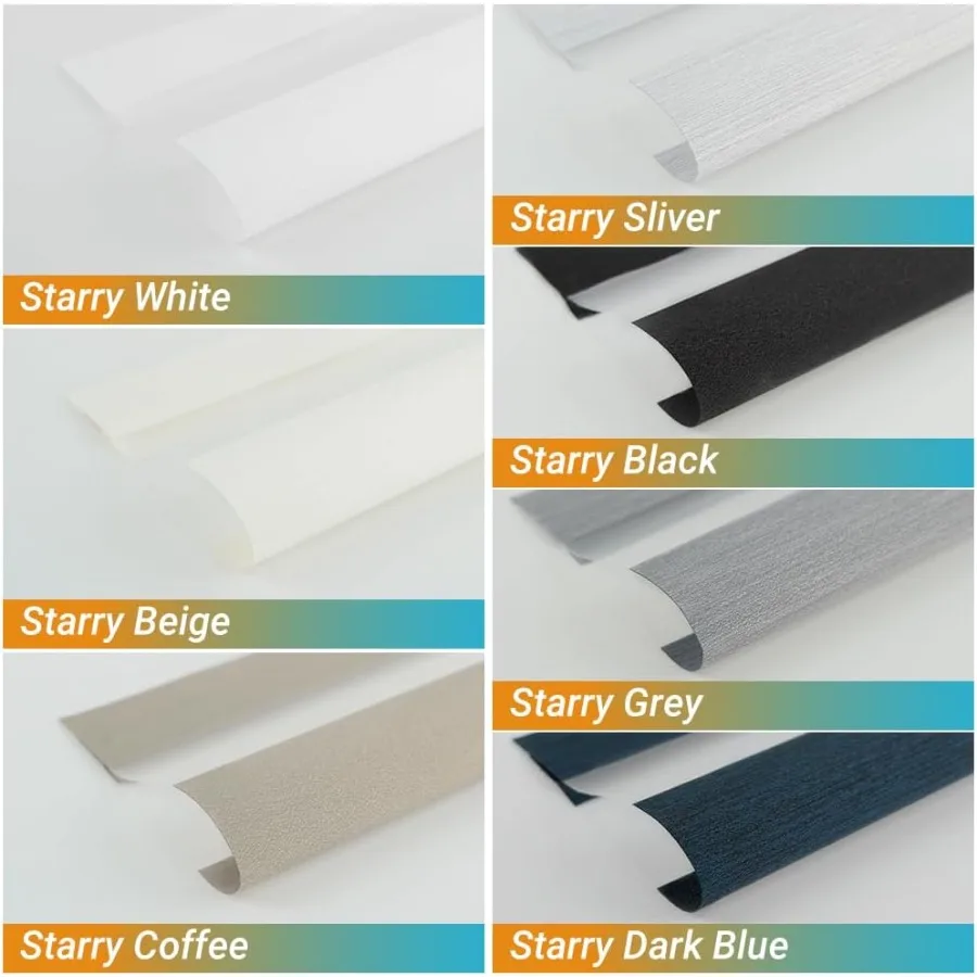 ستائر الحمار الوحشي، ظلال دوارة، حوامل قماشية، ظلال ليلا ونهارا، متعددة الألوان #5