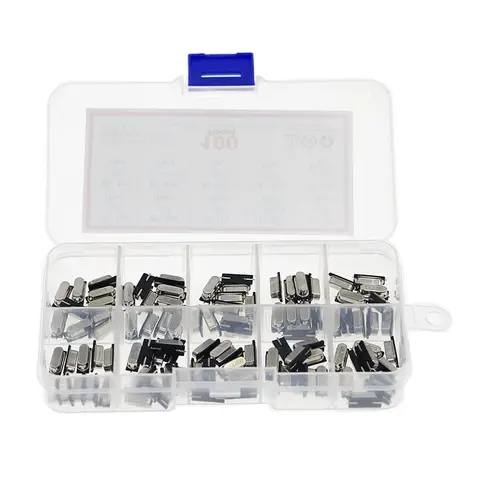 10Values HC 49S Quartz Resonator SMD Oscillator Kit 4MHz 6MHz 8MHz 12MHz 16MHz 24MHz 25MHz 48MHz 2Pin Electronic set