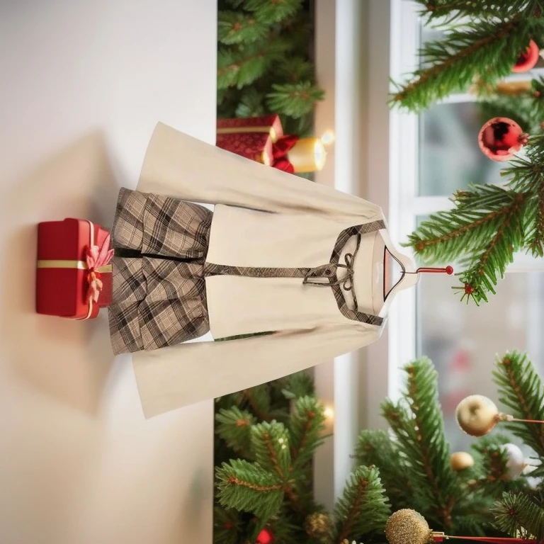 

Spring Autumn Outfits Japanese Style Long Sleeve Top and Dress Sets Casual Elegant Plaid Pattern College Two-Piece Set for Women