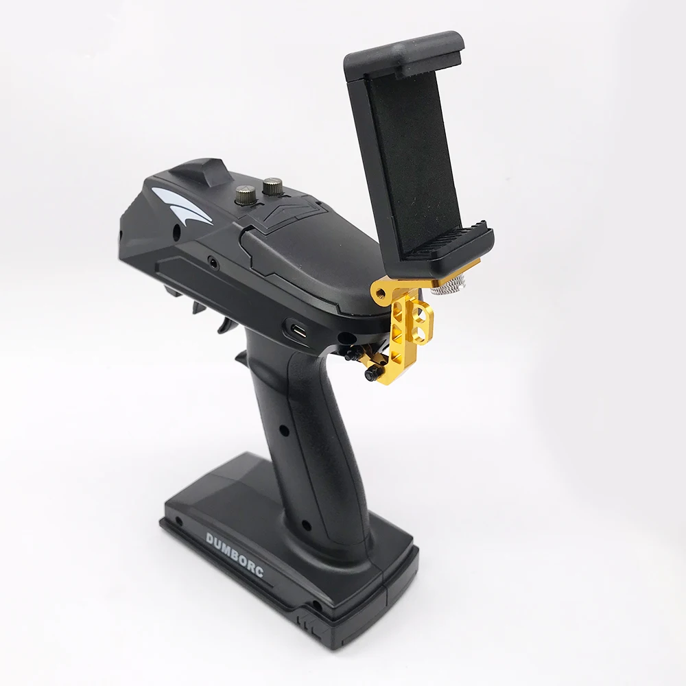Telefoon Houder Clip Beugel Mount Ondersteuning Voor Dumborc X6 X4 2.4G 6CH Zender Afstandsbediening 1/10 1/8 SCX10 D90 rc Auto Boot