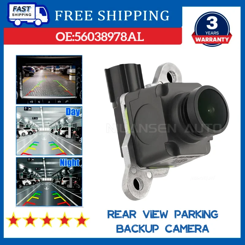 

For Dodge Viper Ram 1500 2500 3500 Rear View Backup Reverse Parking Assistant Camera 2013-2015 56038978AL 68274731AE 6820687