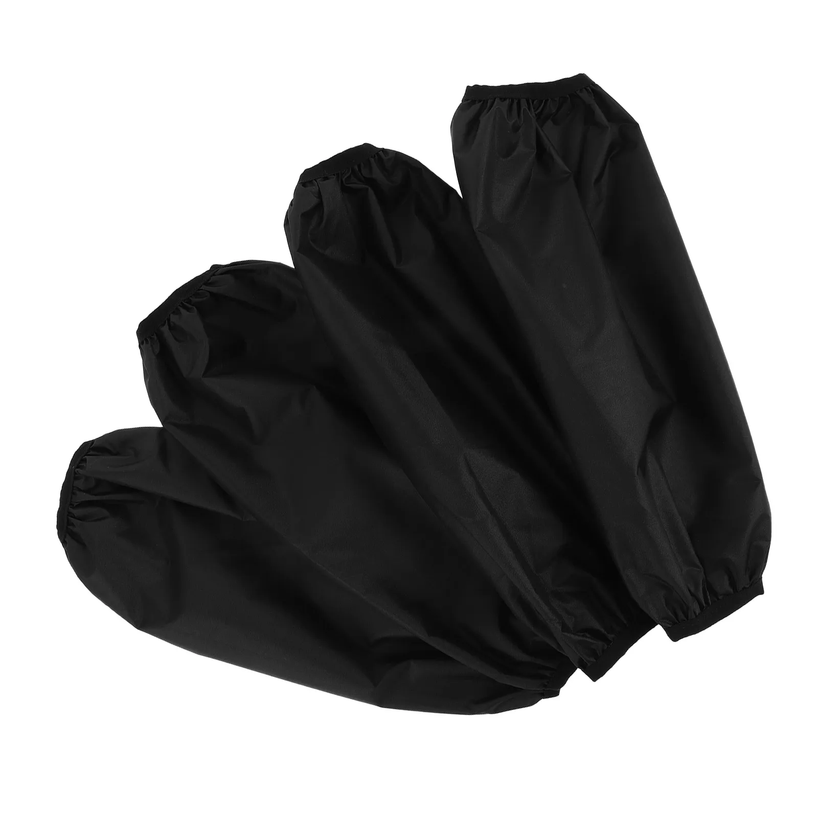 

2pcs 2 Pairs Black Waterproof Arm Sleeves Cooking Protection Cover Forearm Guards Oil Proof Kitchen Cleaning Work Gloves