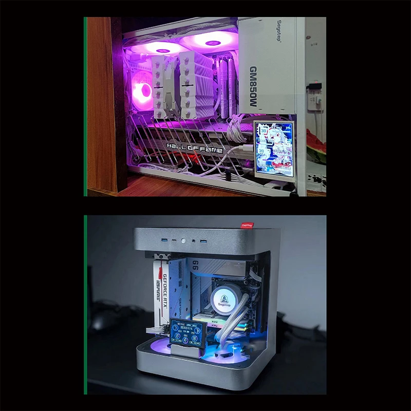 IPS Tipo-C Tela Secundária, CPU do computador, GPU, RAM, Monitor HDD, Display USB para AIDA64 Livremente, 3.5 ", Novo