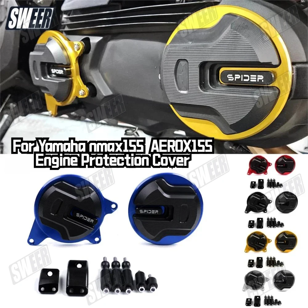 

Motorcycle Engine Protection Cover Suitable For Yamaha NMAX155 AEROX155 2020-2024 Slider Crash Pad Left Engine Intake Guard