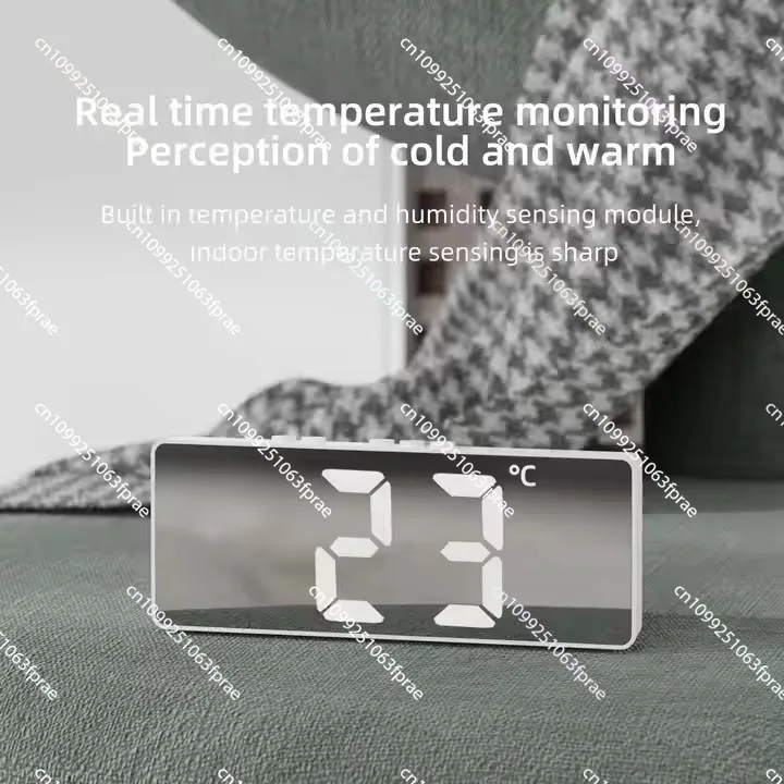 Hot Battery Powered Mini Digital Alarm Clock Temperature Date Week Backlight Sleepy Mute Clock 12/24h Countdown LCD Clock