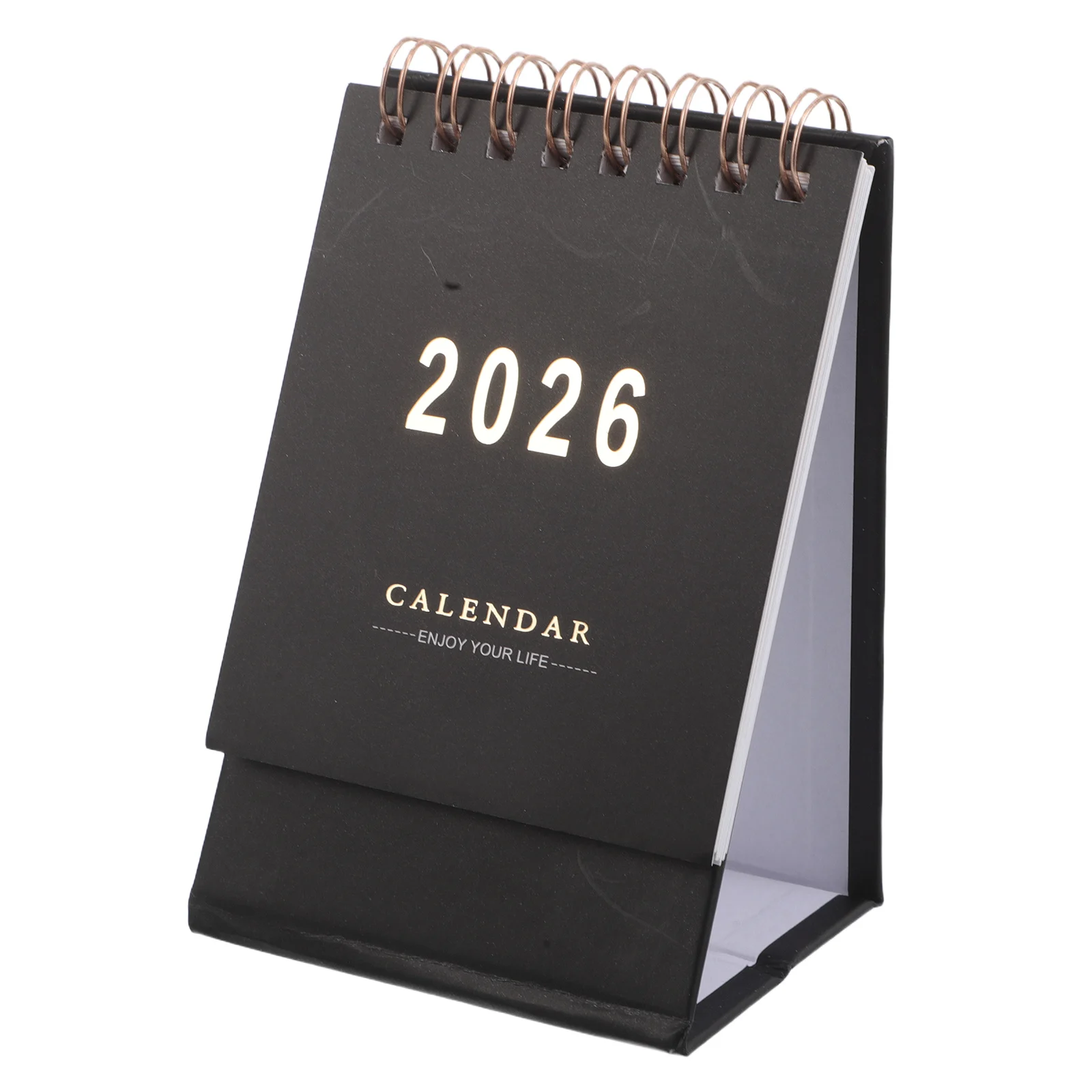 Mini Desk Calendar 2026: Compact Flip Tabletop Year Planner For Home Office School Daily Schedule Organizer Small Portable Paper