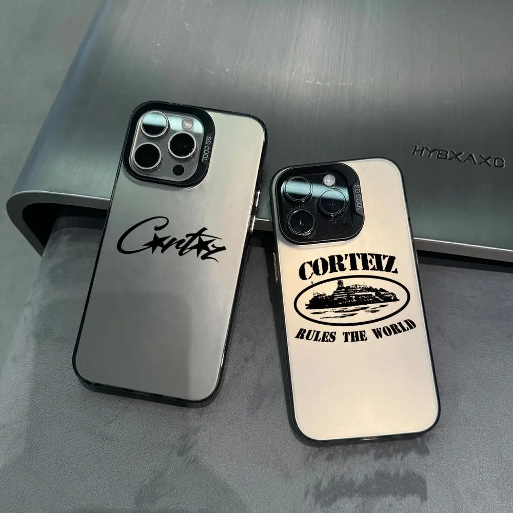 Hot Fashion Brand C-Corteiz Cover For Apple iPhone 16 15 14 13 12 mini 11 8 7 Pro Max Plus Colorful 