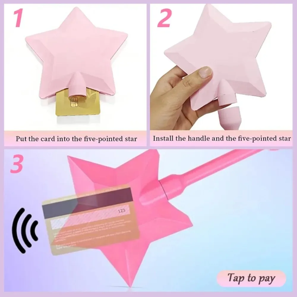3D Printed Star Wand Holder Portable Tap To Pay Bracket Creative Mini Figurine Lightweight Card Storage For Desk Home Decoration view 5